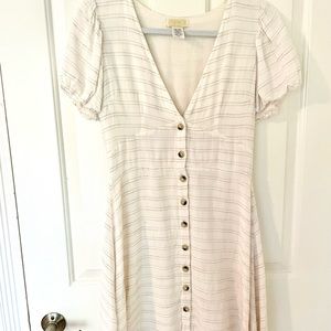 L * SPACE Sabrina White Mini Dress